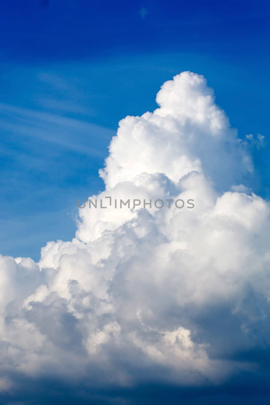 blue sky with clouds  by shebeko