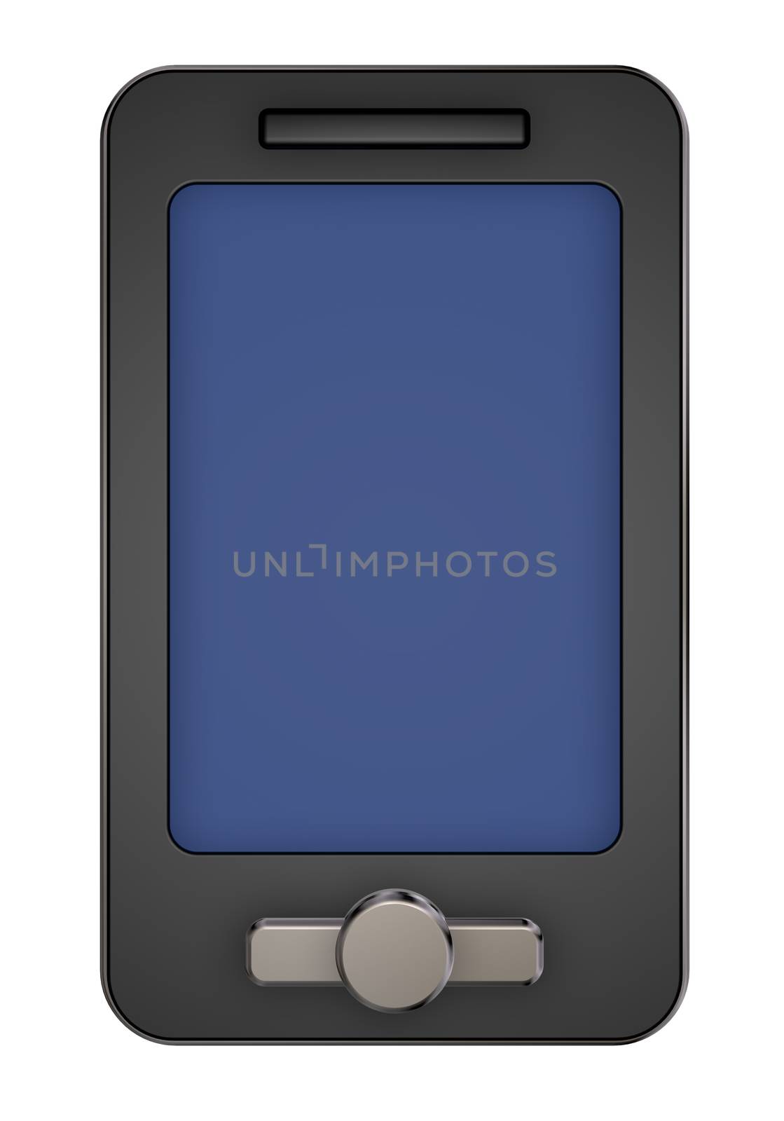 smartphone on white background - 3d illustration