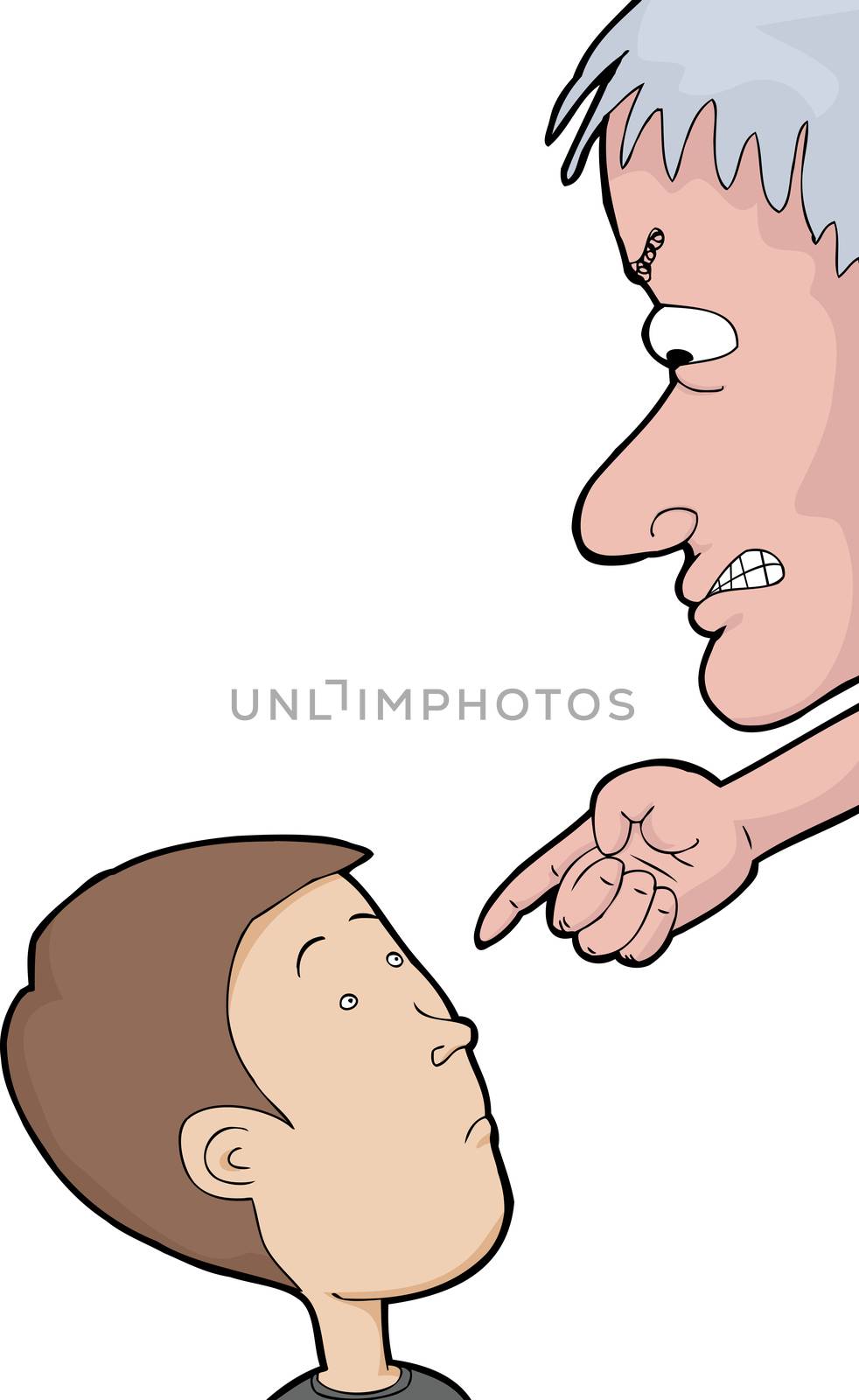 Man Pointing at Child by TheBlackRhino