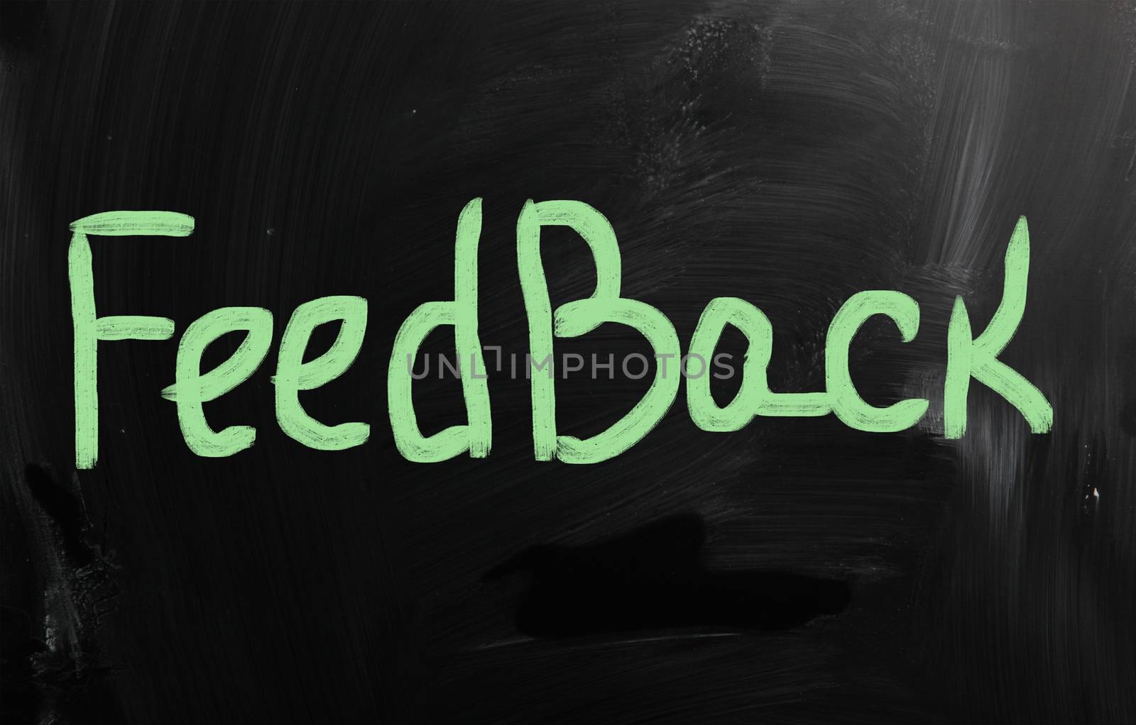 social media concept - text handwritten on a blackboard