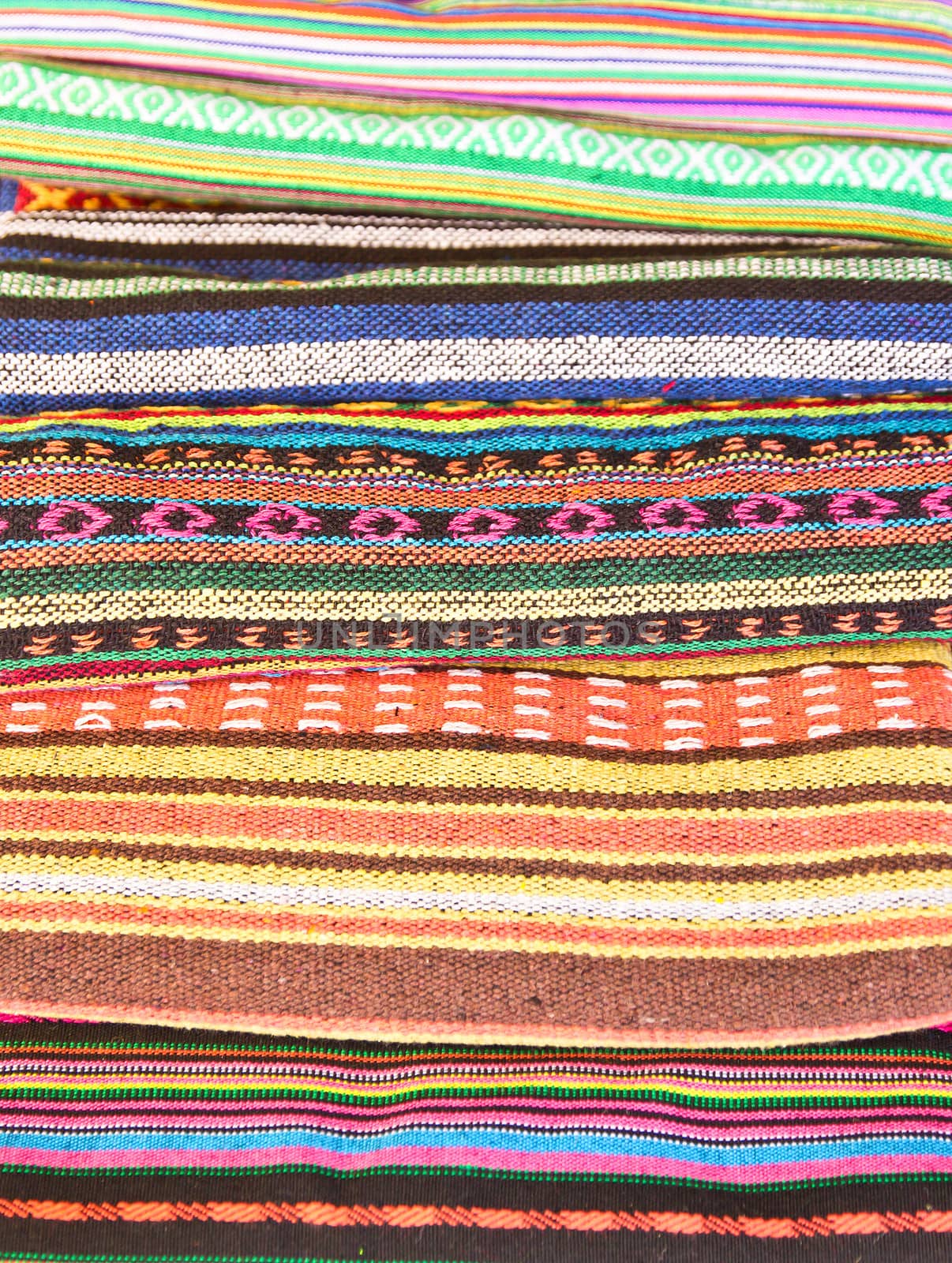 Colorful african peruvian style rug surface close up. More of this motif & more textiles in my port.