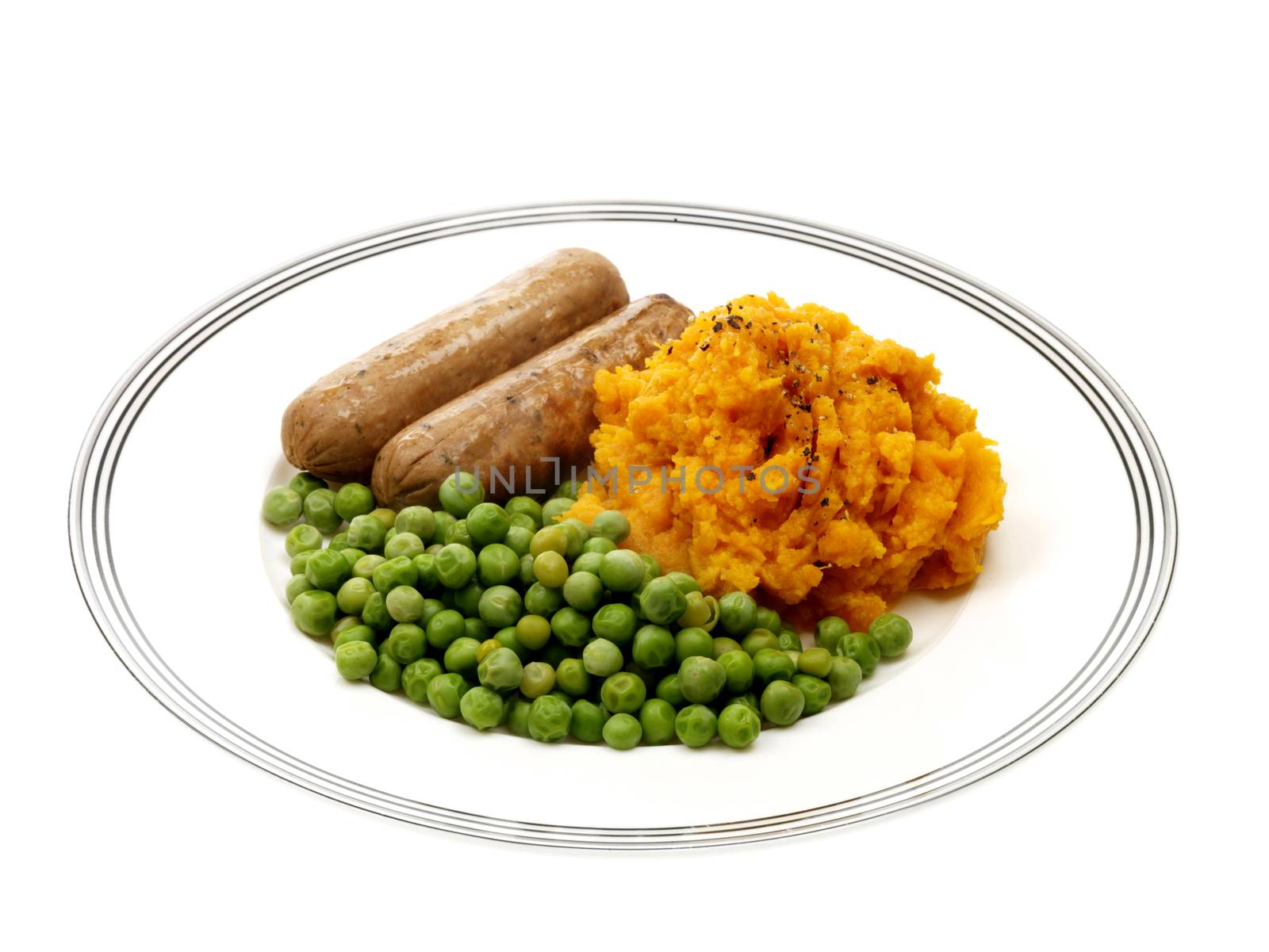 Vegetarian Sausages with Vegetables