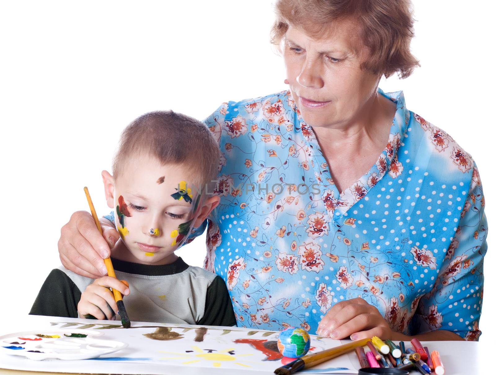 Grandmother and grandson by Irina1977