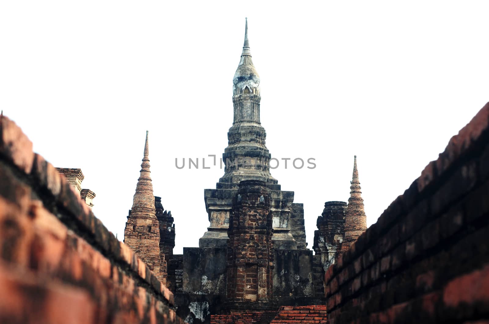 Wat Maha That in the Historical Park of Sukhothai, Thailand