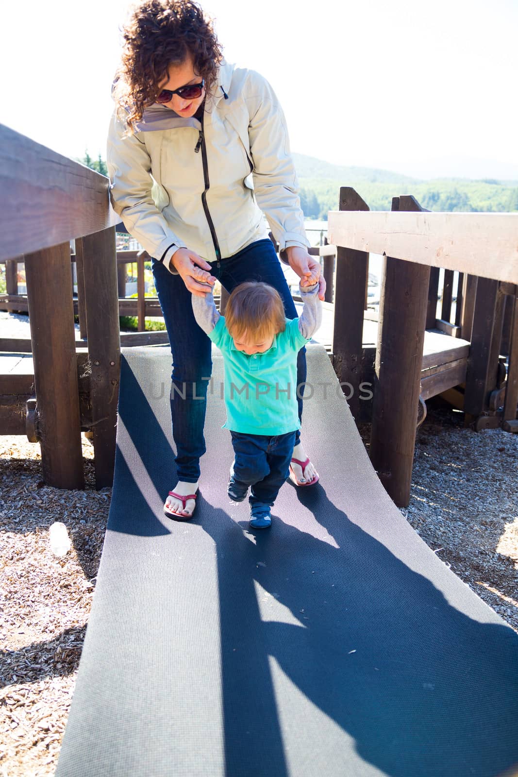 Mother and Son at the Park by joshuaraineyphotography