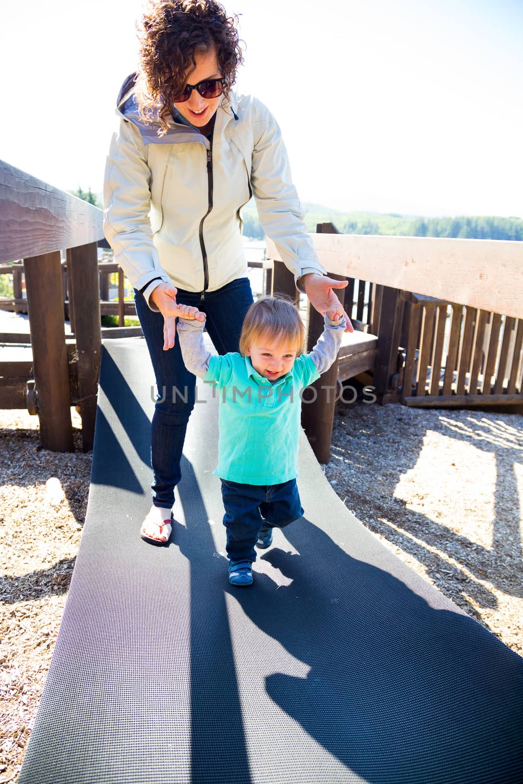 Mother and Son at the Park by joshuaraineyphotography