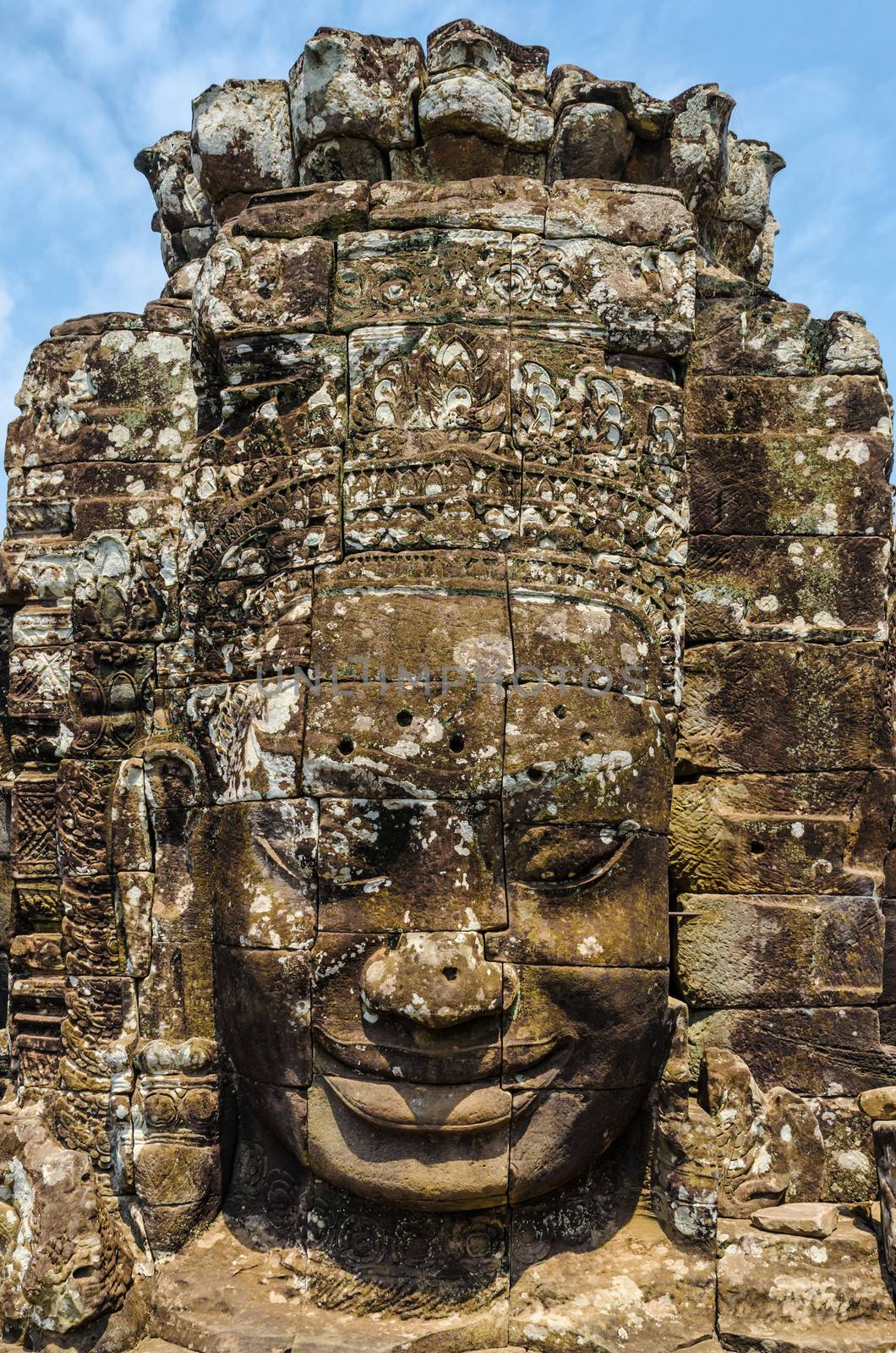 Faces of Bayon tample. Ankor wat. Cambodia.