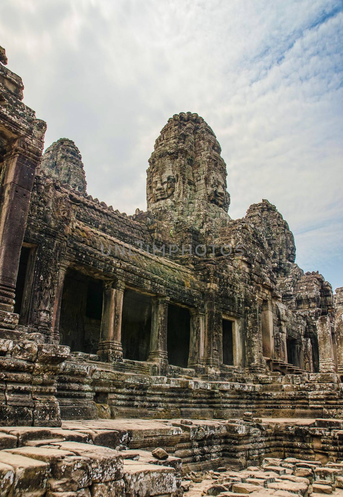Faces of Bayon tample. Ankor wat. Cambodia.
