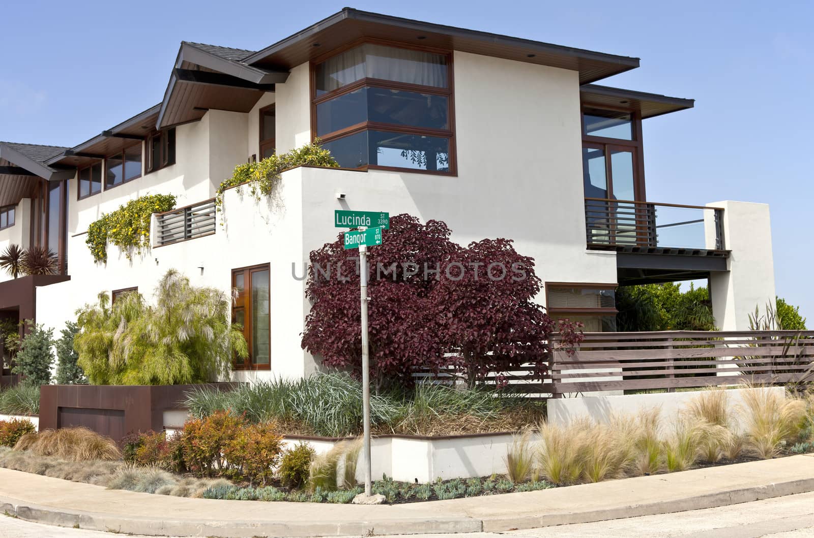 Modern residential condominiums Point Loma California.