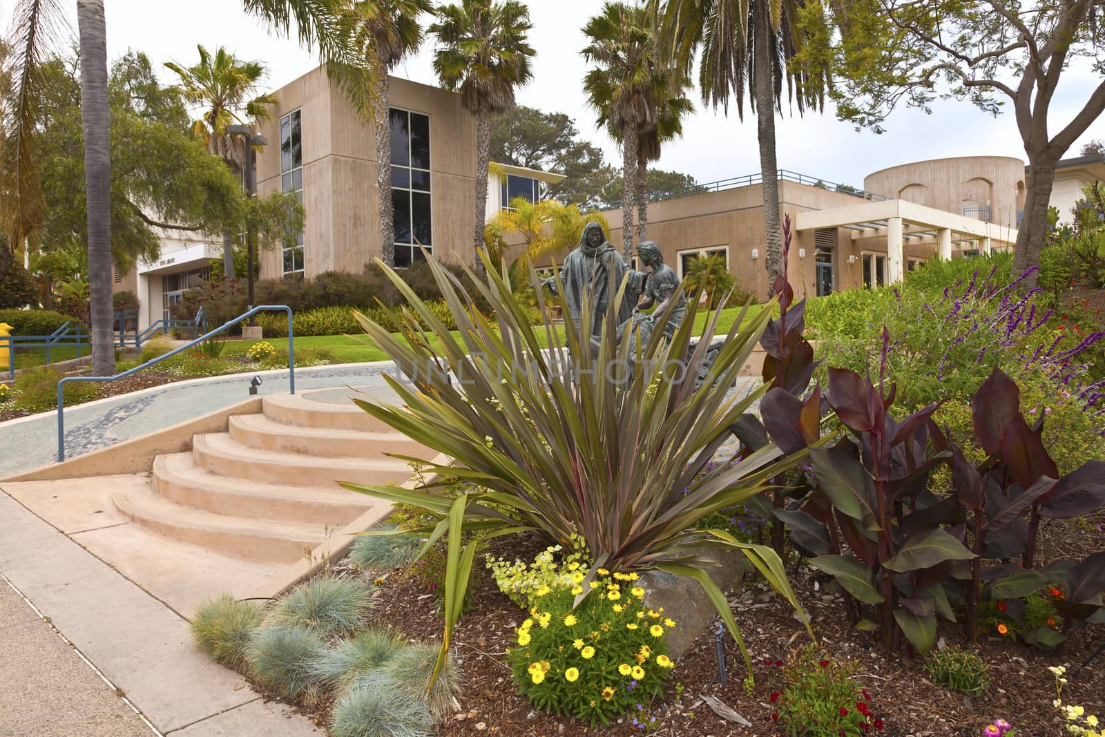 Architecture and park Point Loma Nazarene University california.
