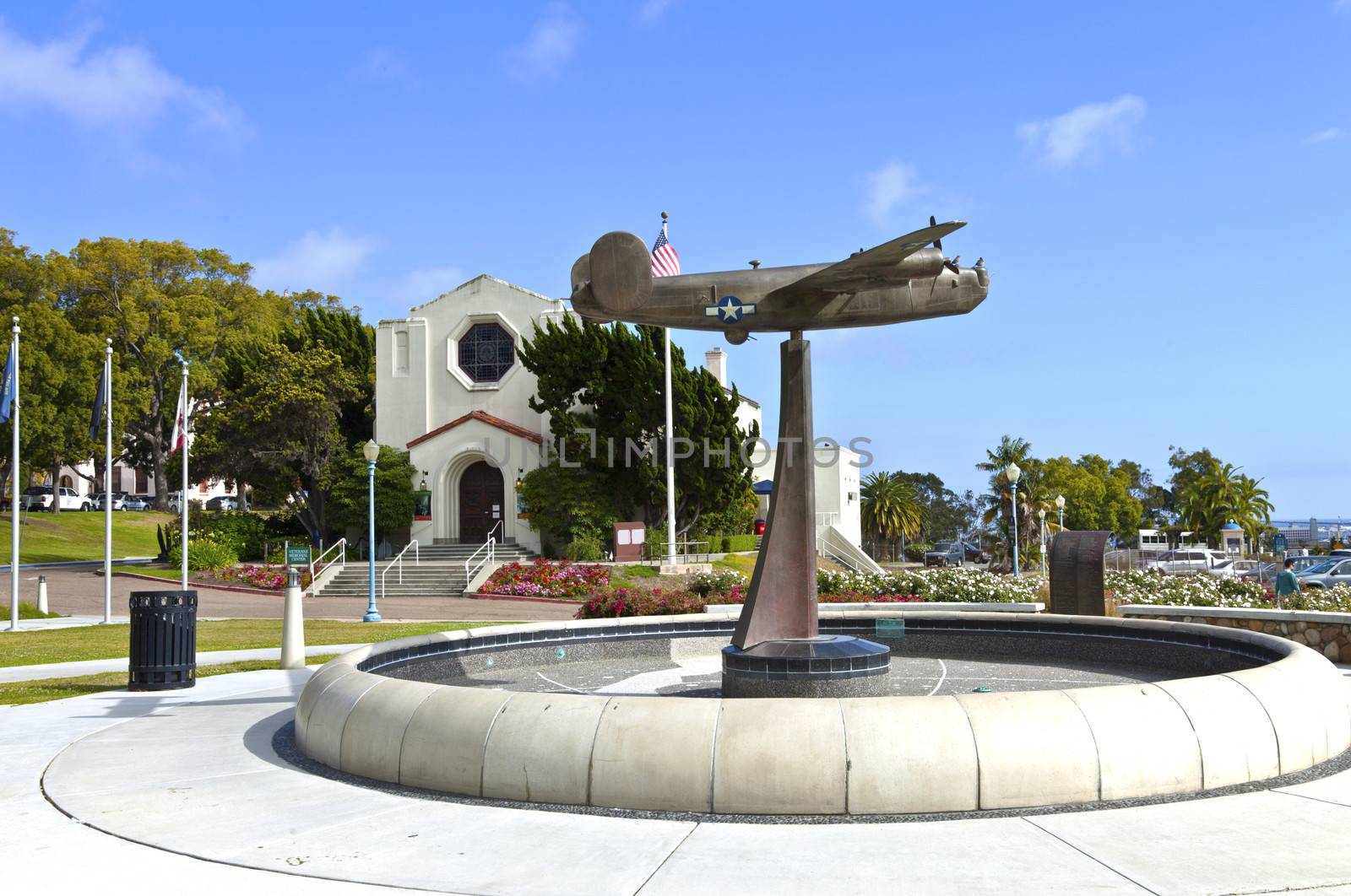 Veterans and museum memorial center in San Diego california.