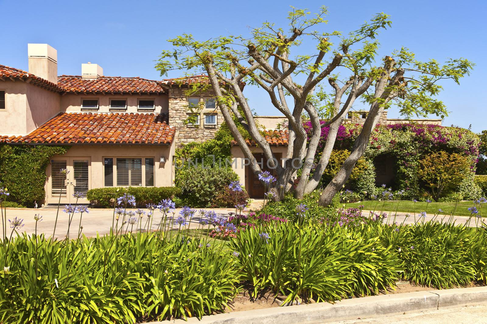 Colorful home in Point Loma San Diego california.