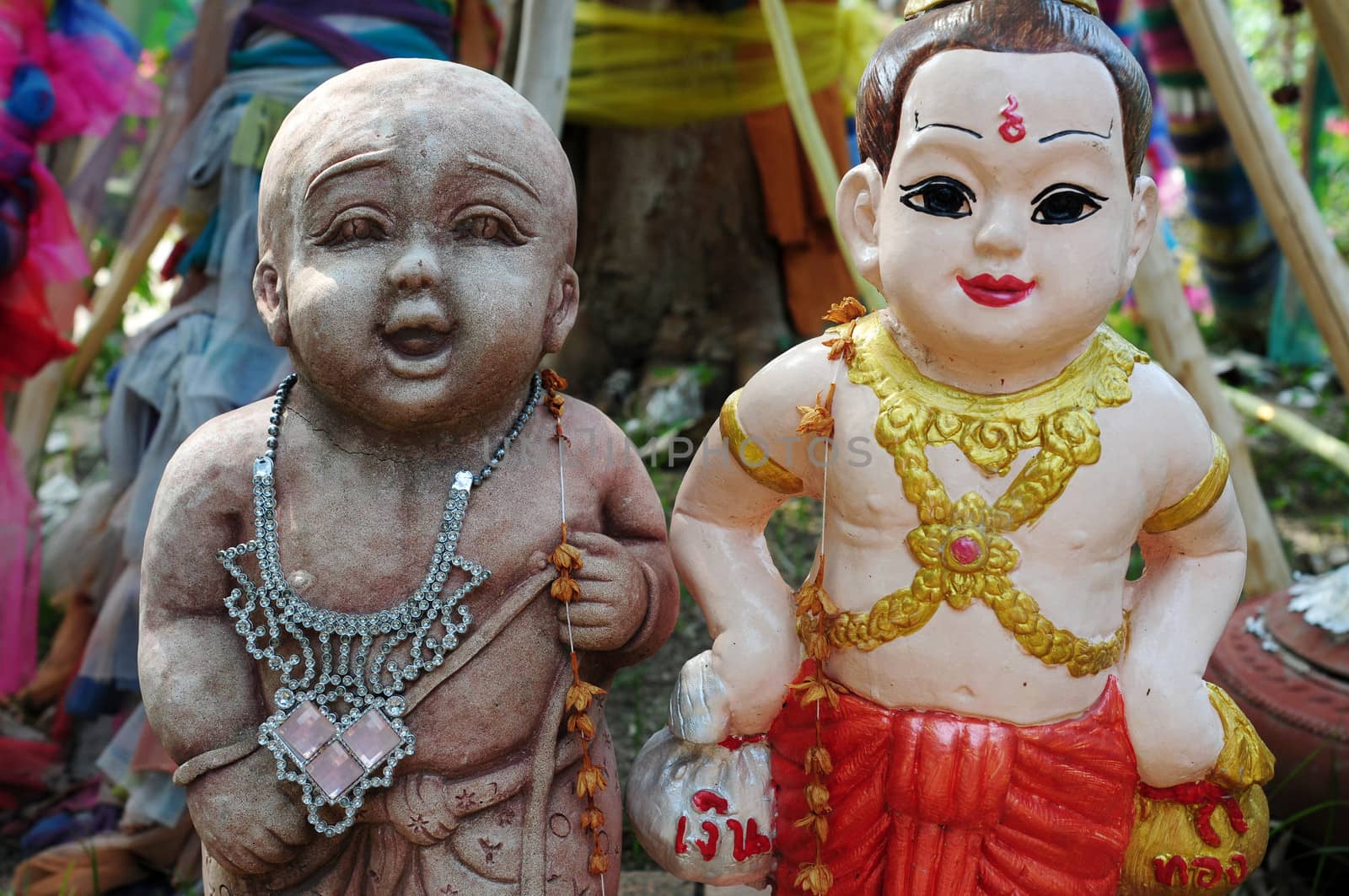 Smiling lovely Thai Greeting doll for welcome