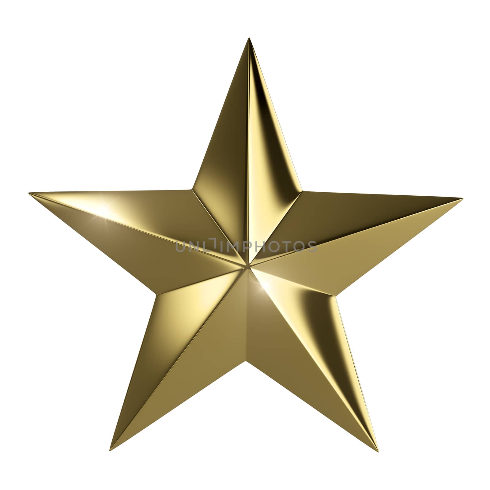 Golden star with clipping path
 by 123dartist