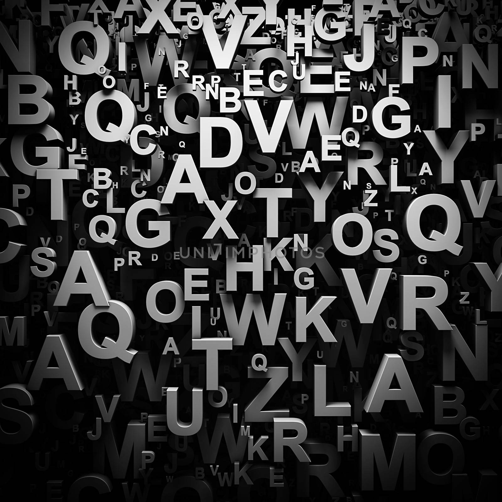 3D letters wallpaper