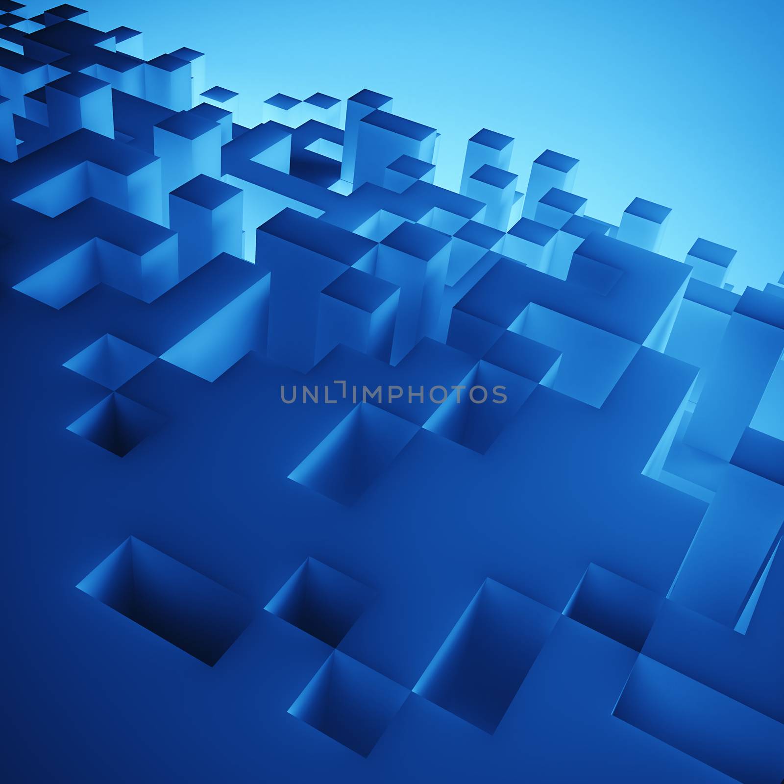 3D abstract cubes background by 123dartist