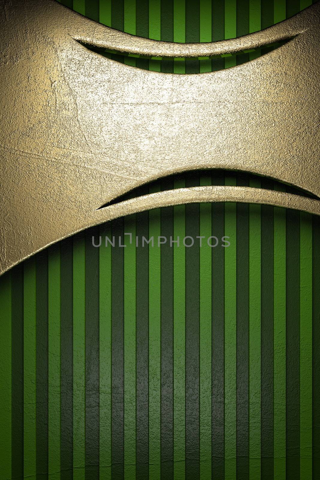 gold on green background by videodoctor