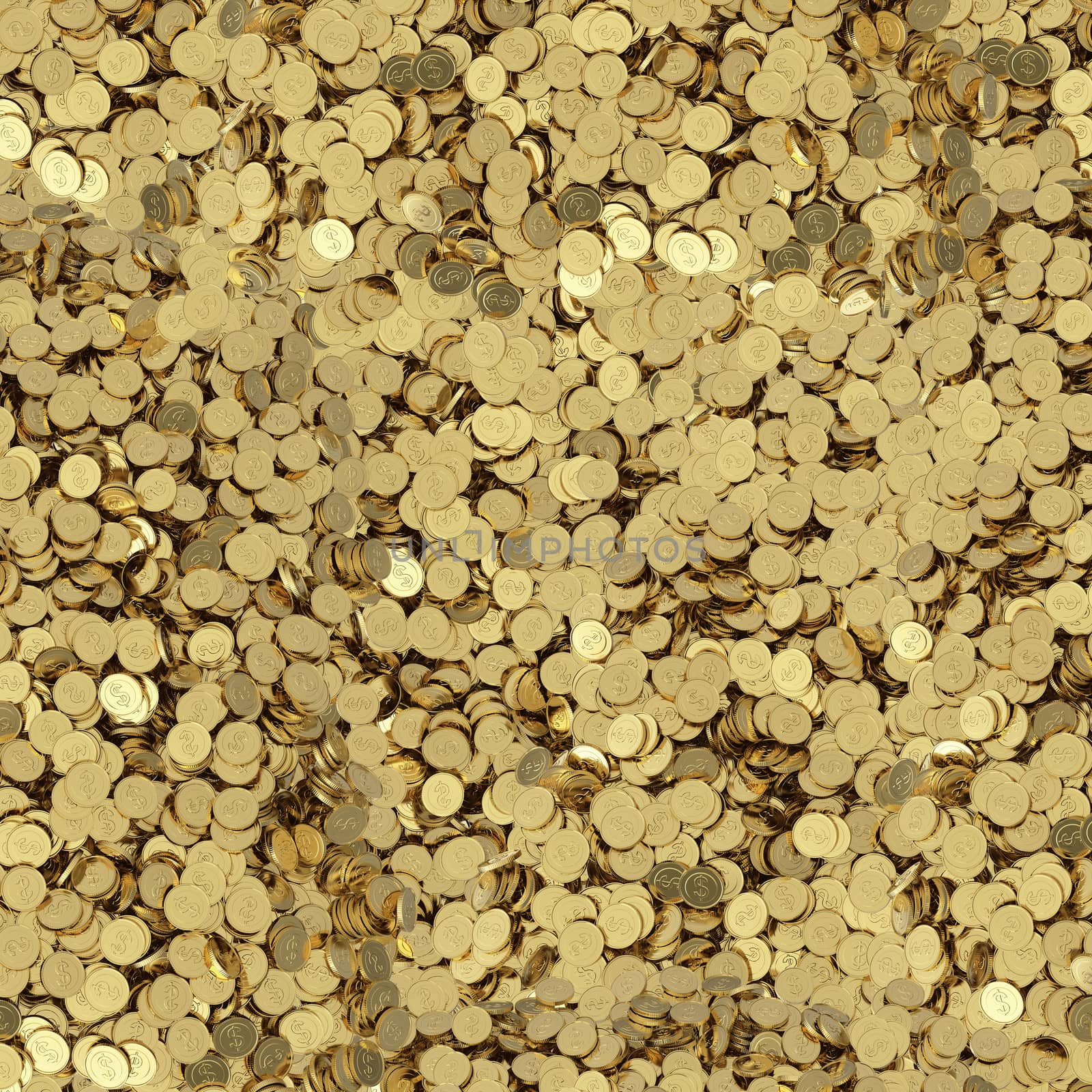 golden coins background by 123dartist