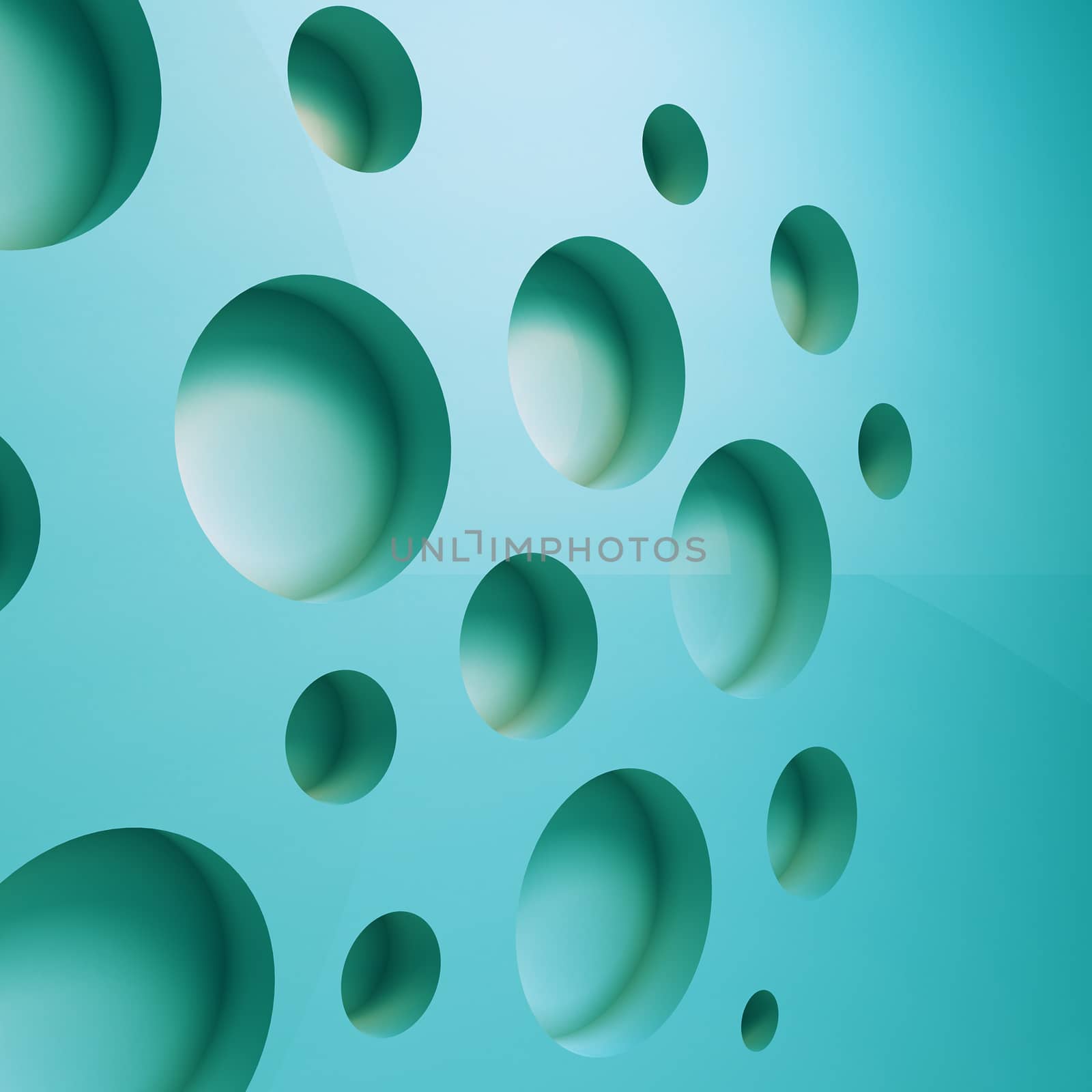 3D geometric abstract background - comuter third dimensional illustration