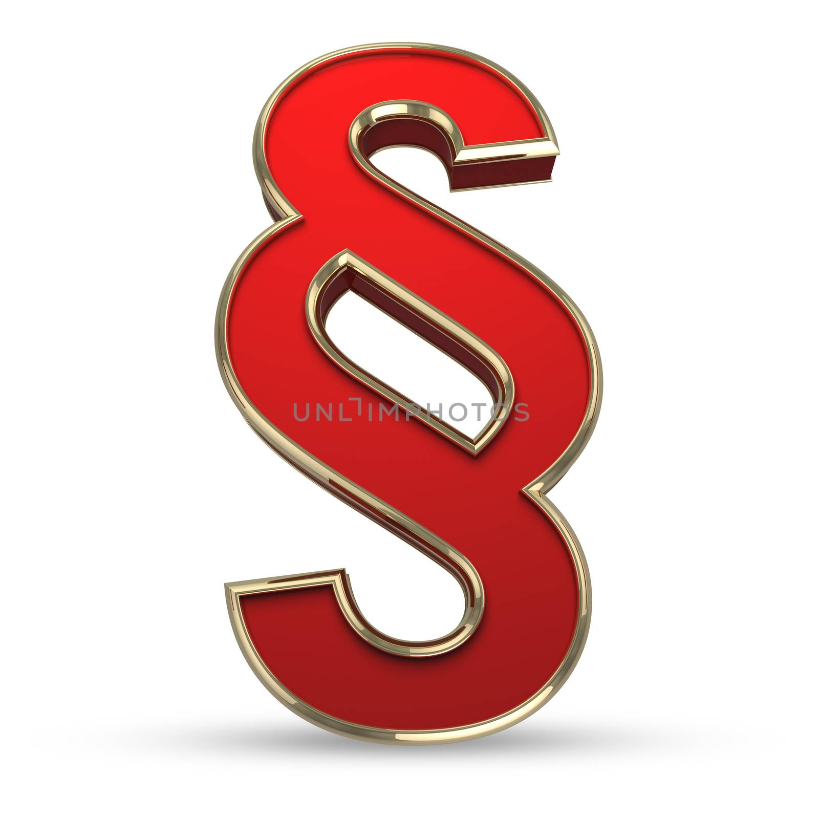 3D Red paragraph symbol by 123dartist