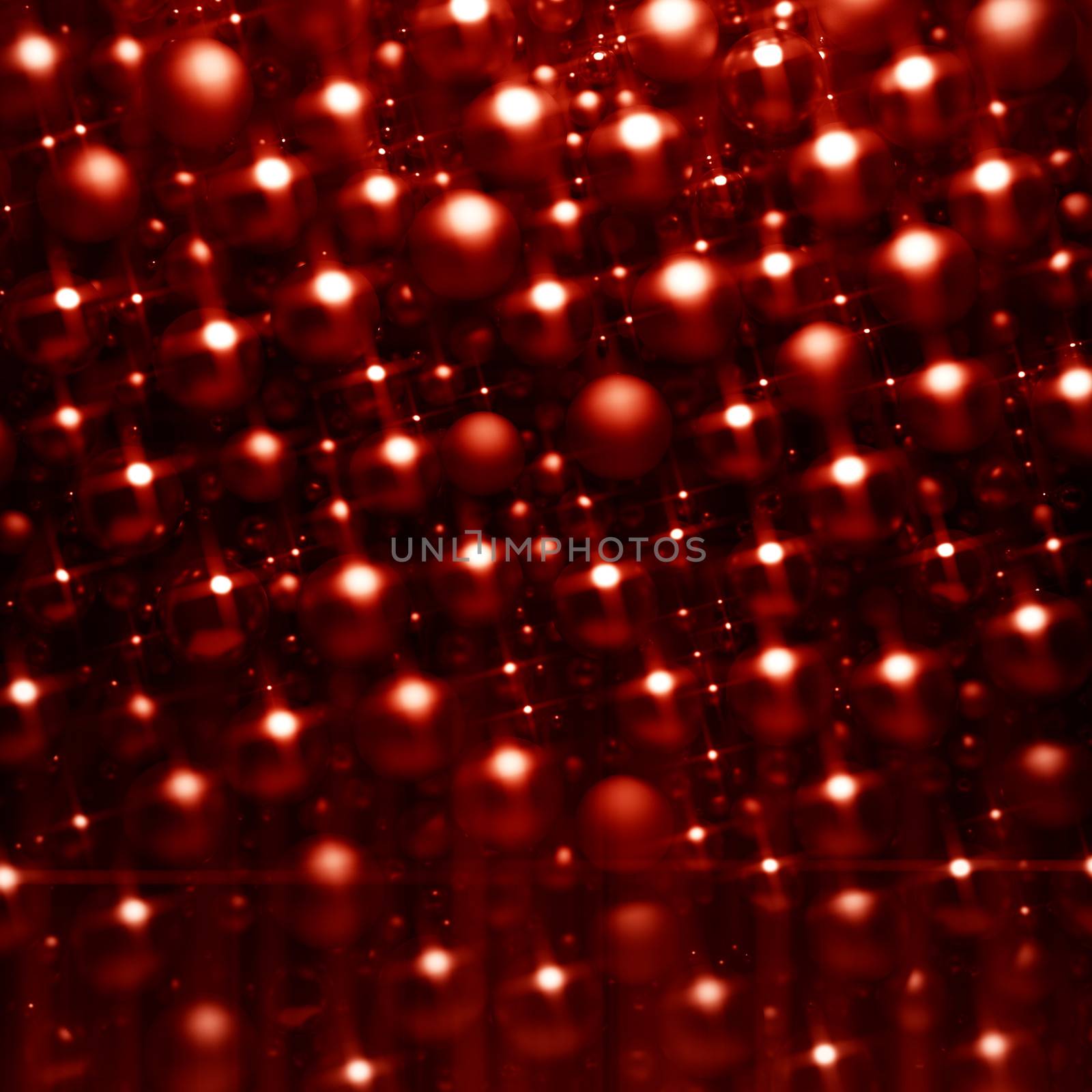 Red 3d shinning pearls background by 123dartist