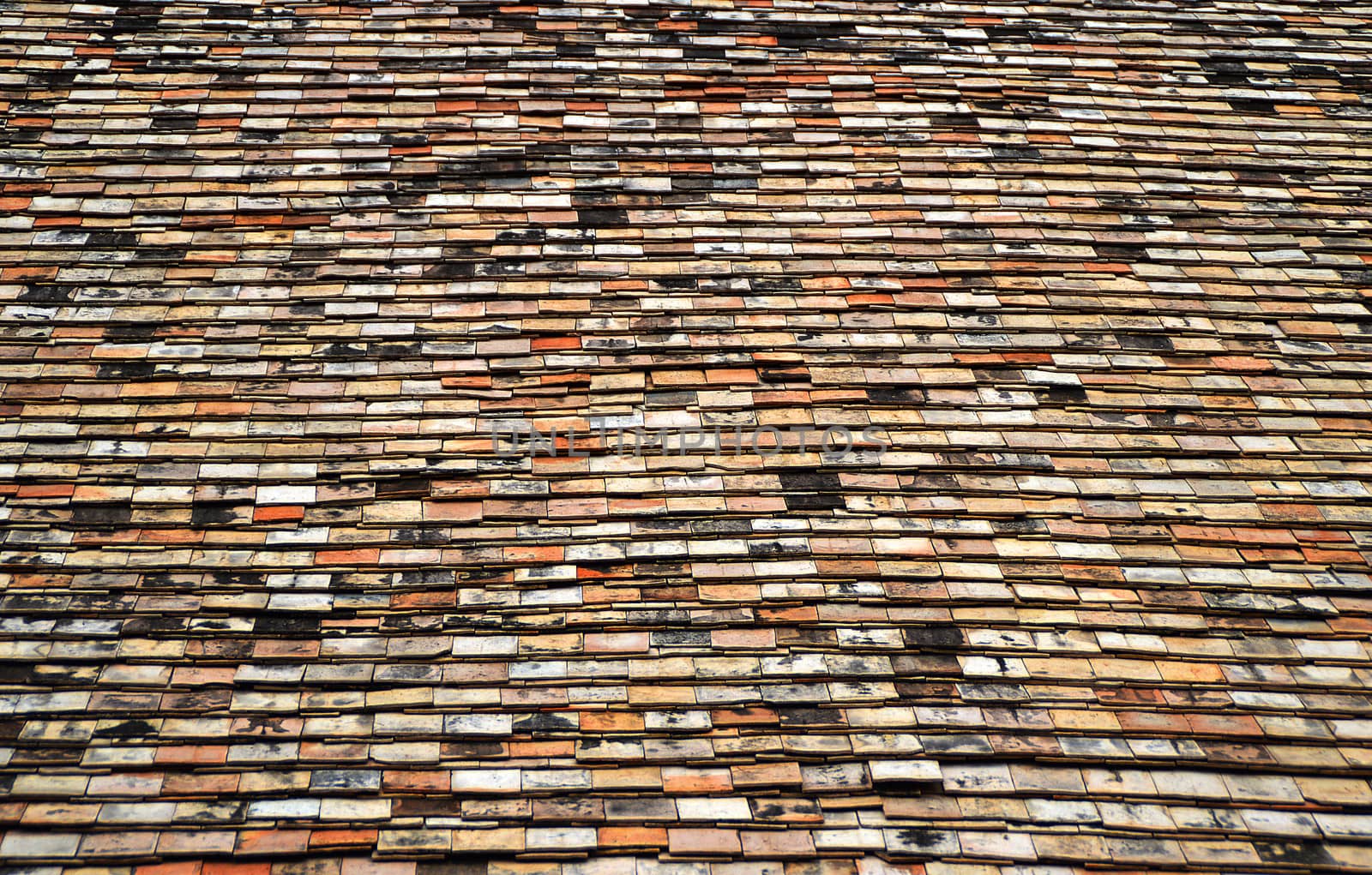 old home roof use for background, Chiangmai Thailand