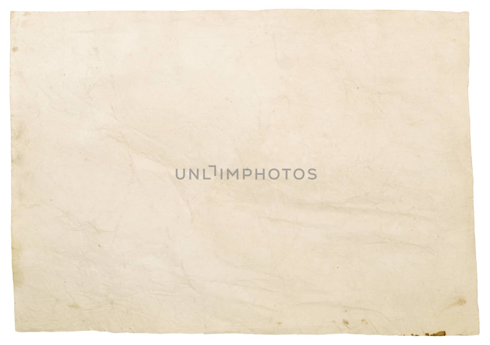 grunge old paper isolated on a white