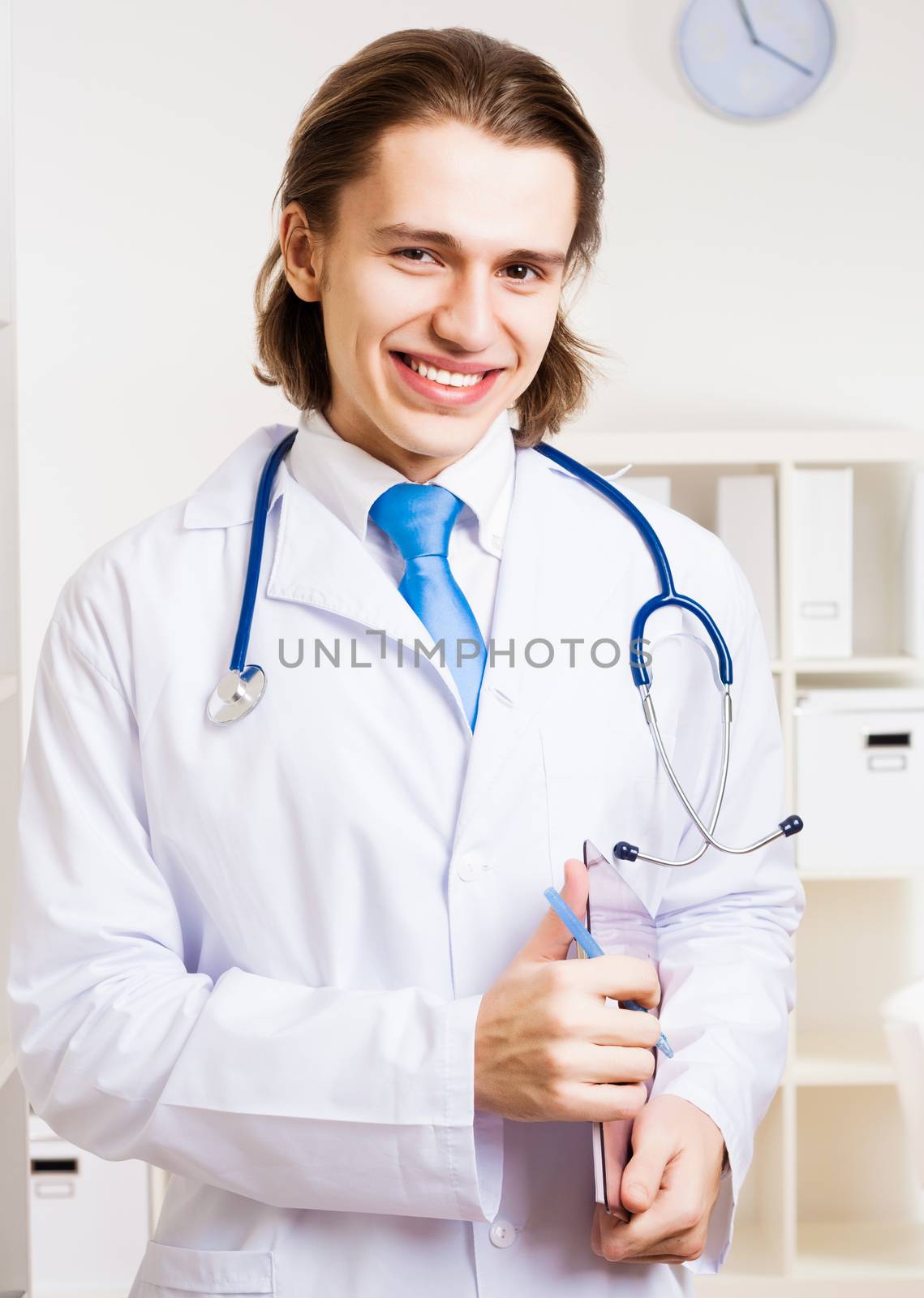 Portrait of a doctor smiling and looking at the camera