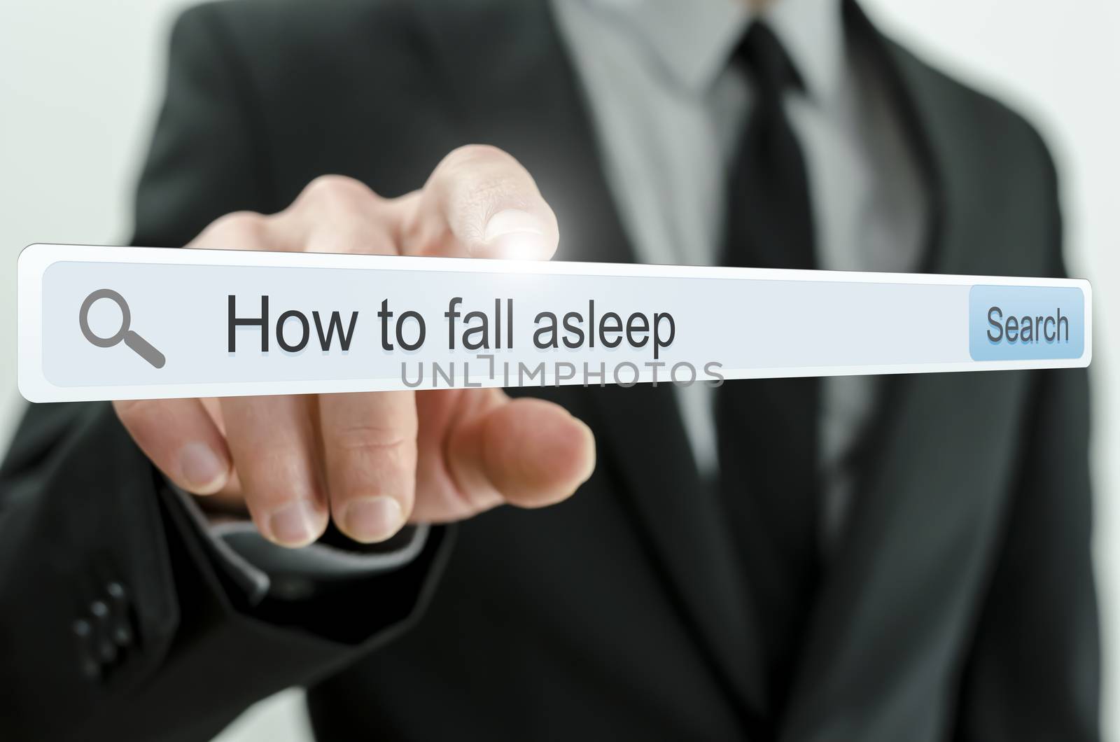 How to fall asleep written in search bar by Gajus