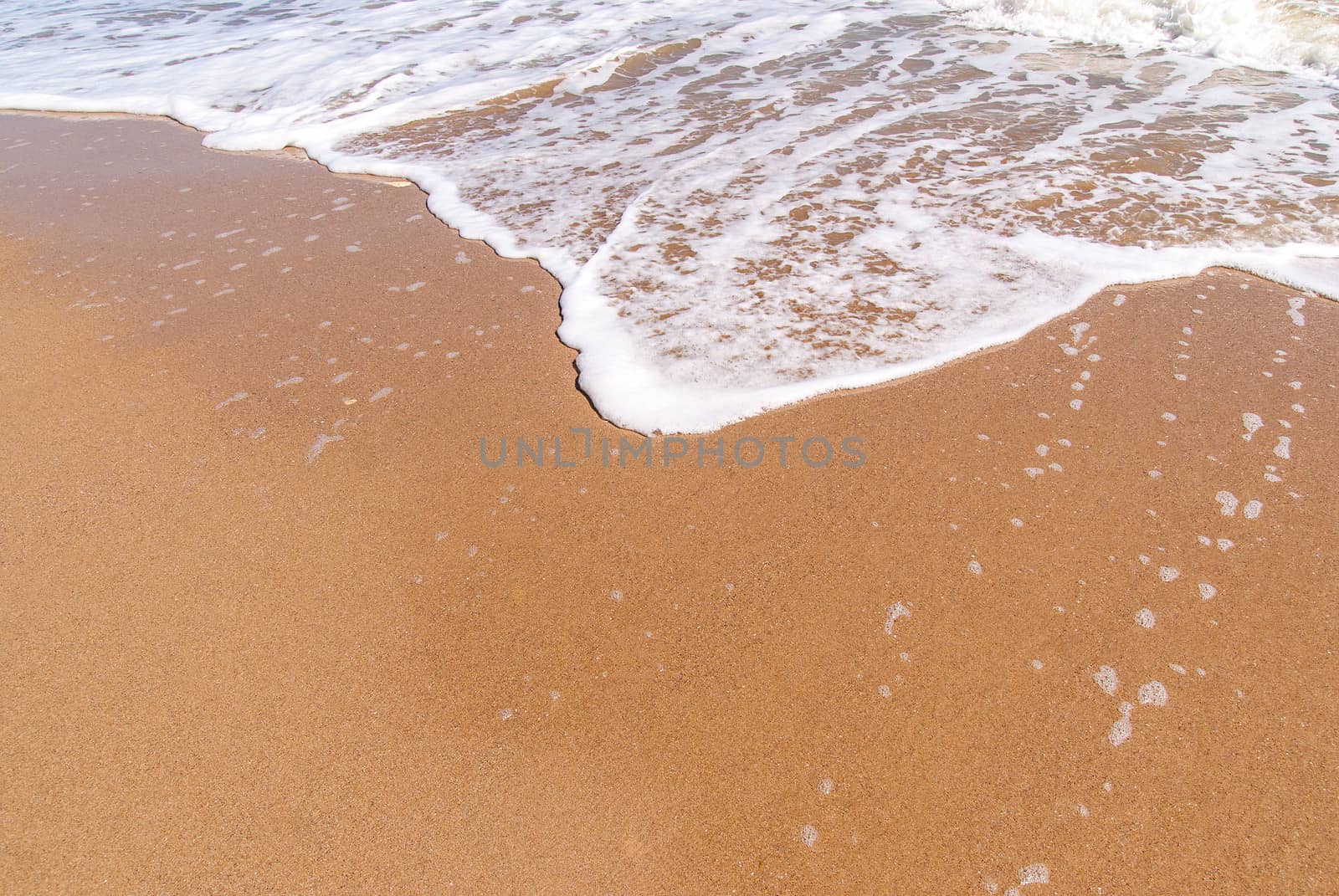 Beach  sand background. Wave and sand border.