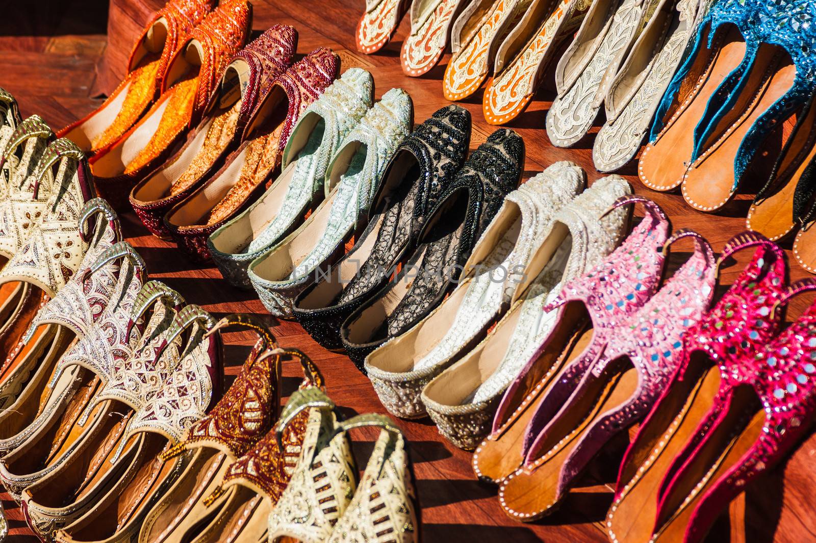 Women's summer shoes in the Eastern market in Dubai by oleg_zhukov