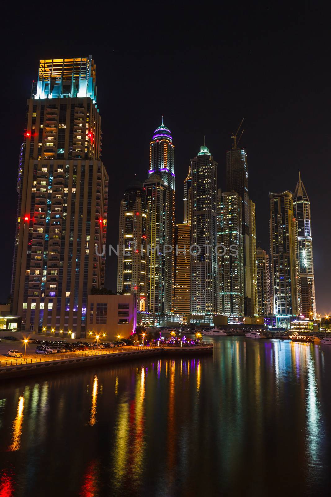 Nightlife in Dubai Marina. UAE. November 14, 2012 by oleg_zhukov