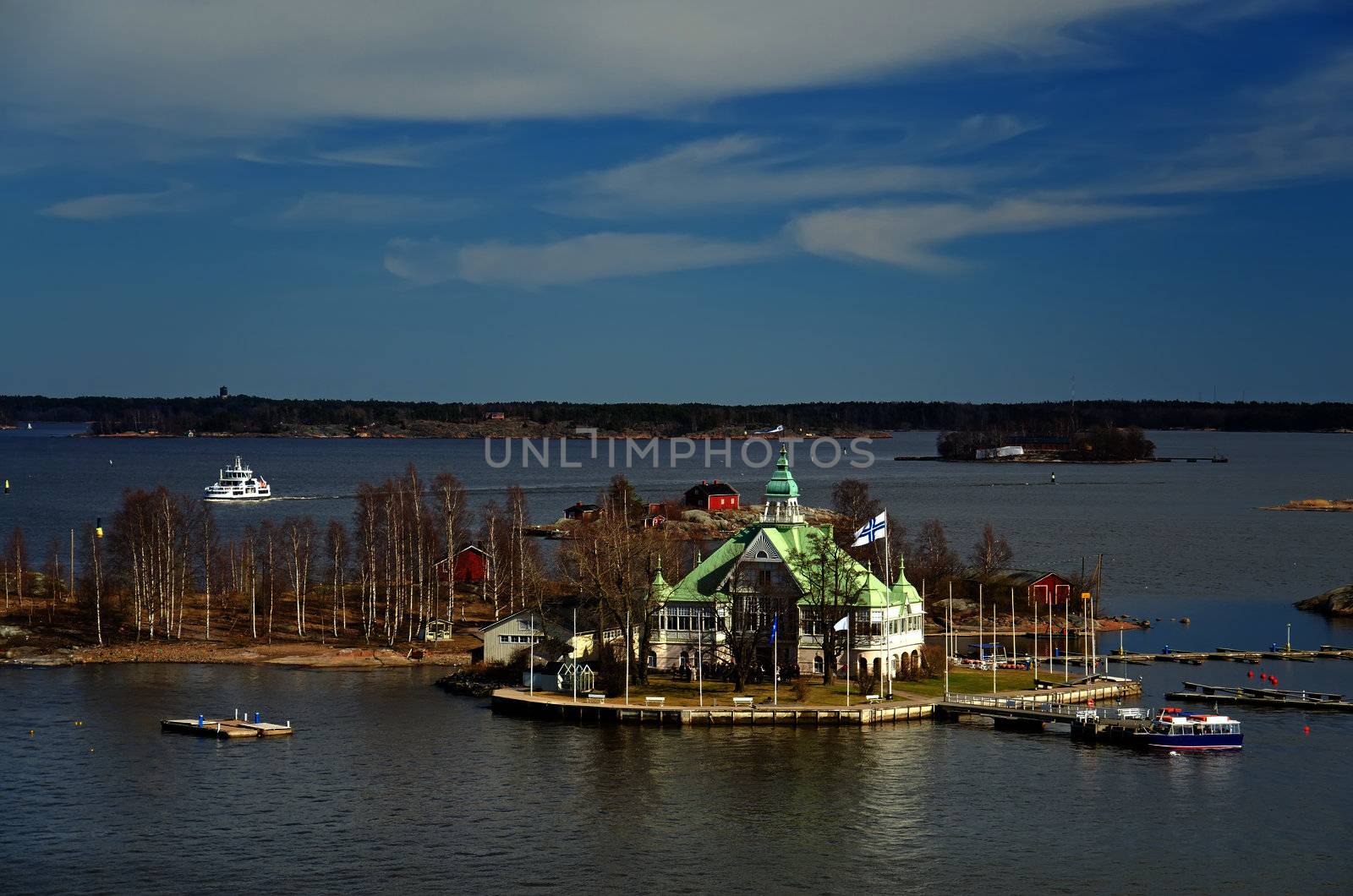 Island in the Baltic sea near Helsinki. Finland.