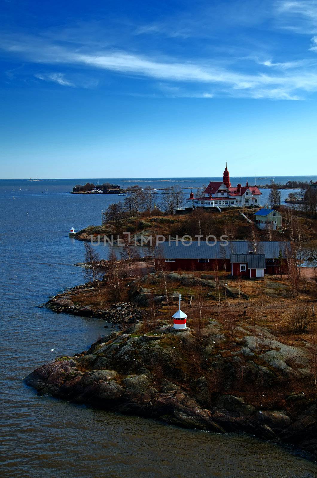 Island in the Baltic sea near Helsinki. Finland.