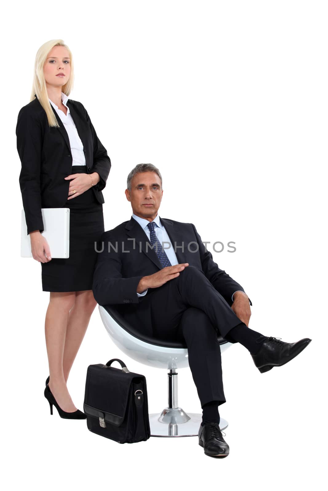 man and woman executives by phovoir