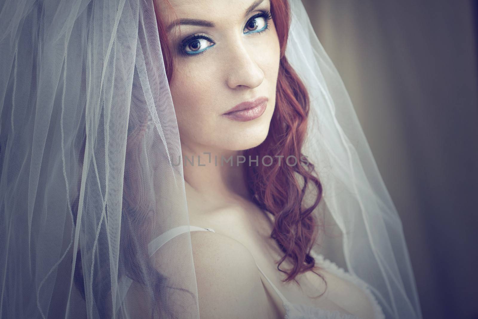 Portrait of a happy bride 