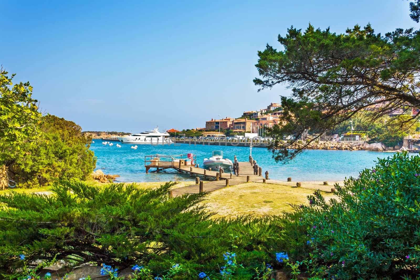 Harbor in Porto Cervo, Sardinia, Italy