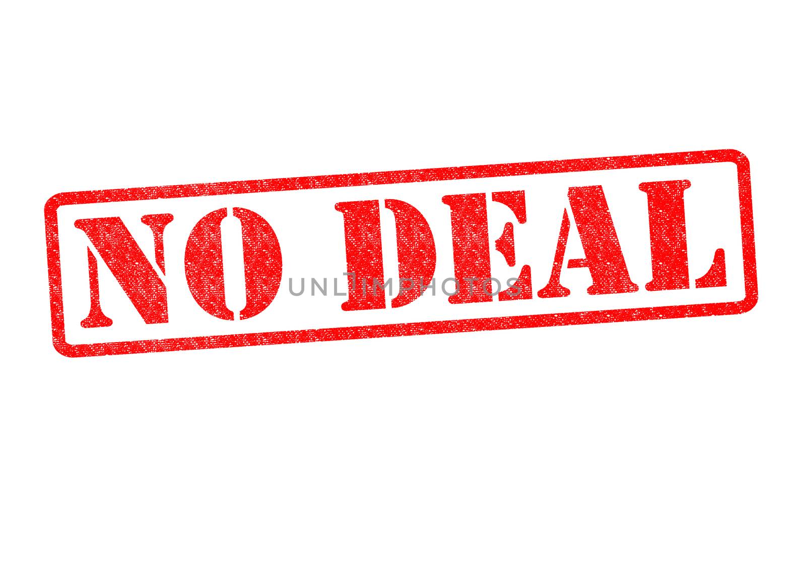 NO DEAL Rubber Stamp over a white background.