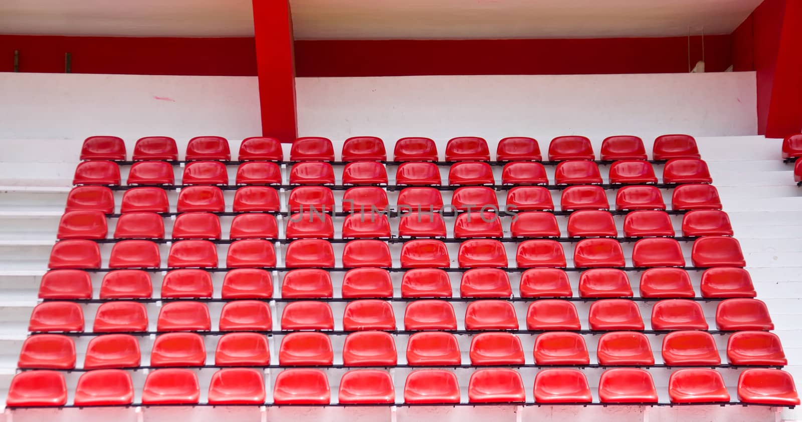 empty chair in soccer stadium