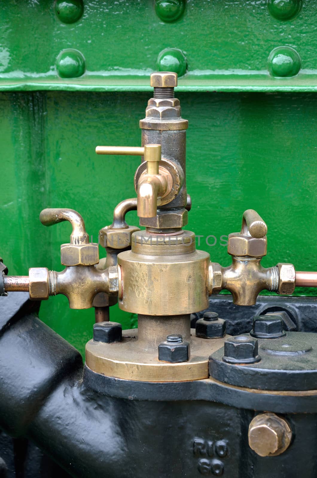 Brass Taps in close up