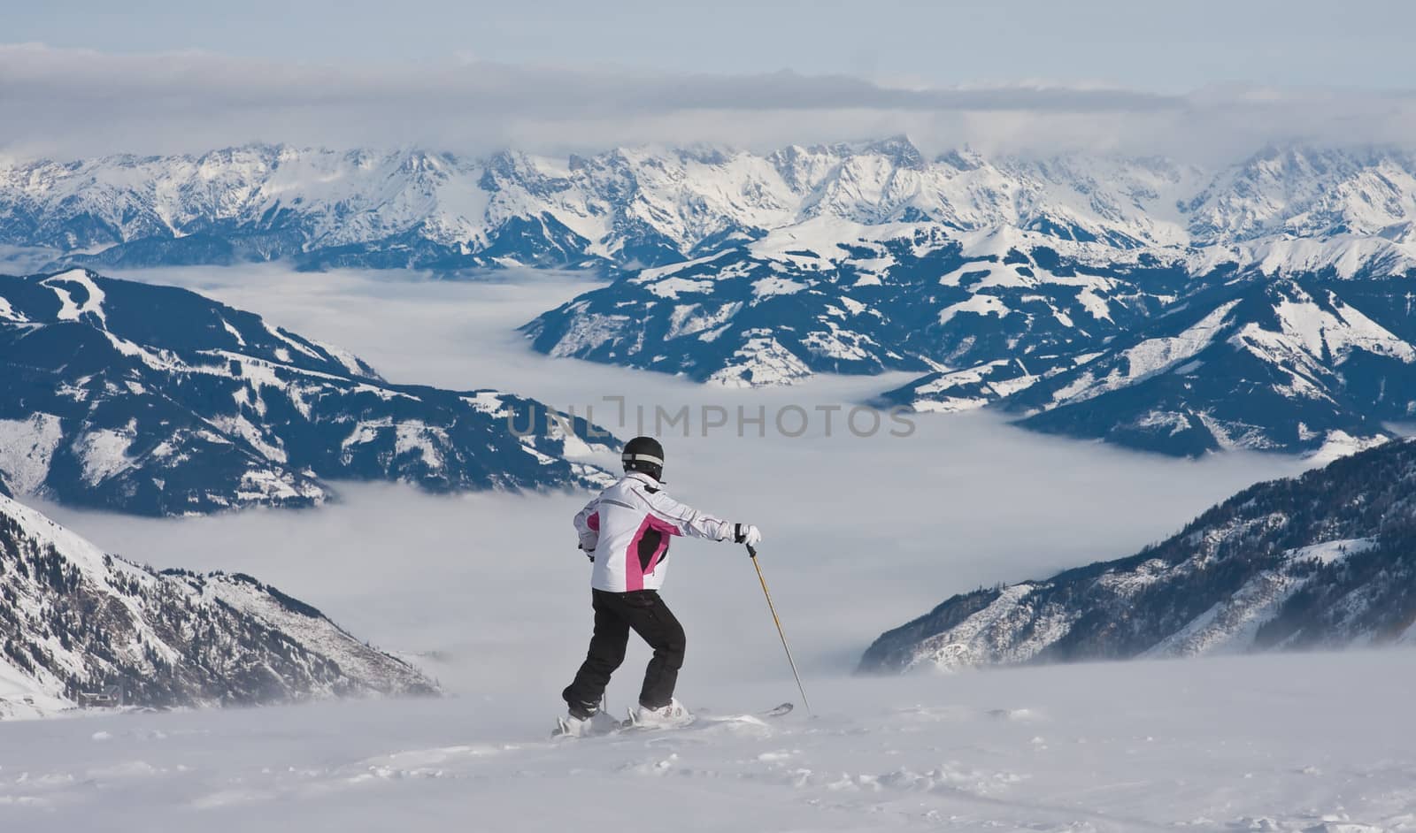 Ski resort of Kaprun, Kitzsteinhorn glacier. Austria