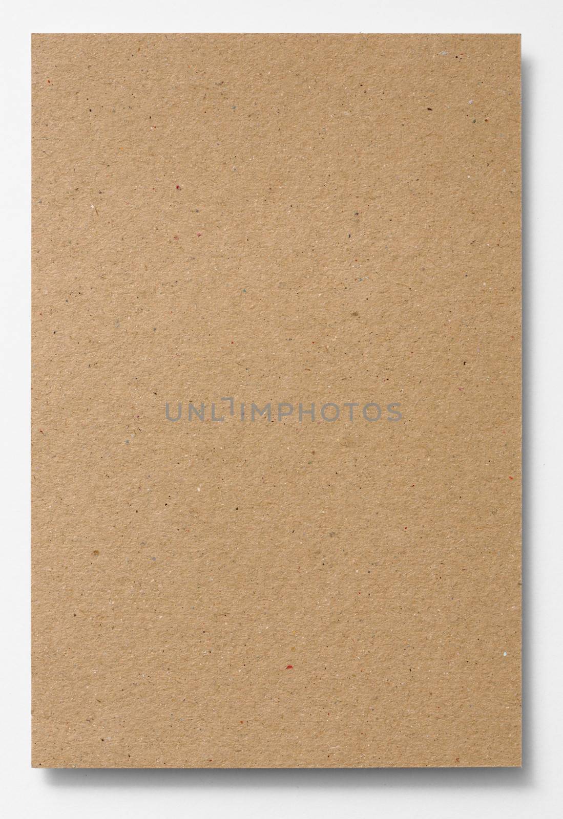 Brown Notepaper isolated on white