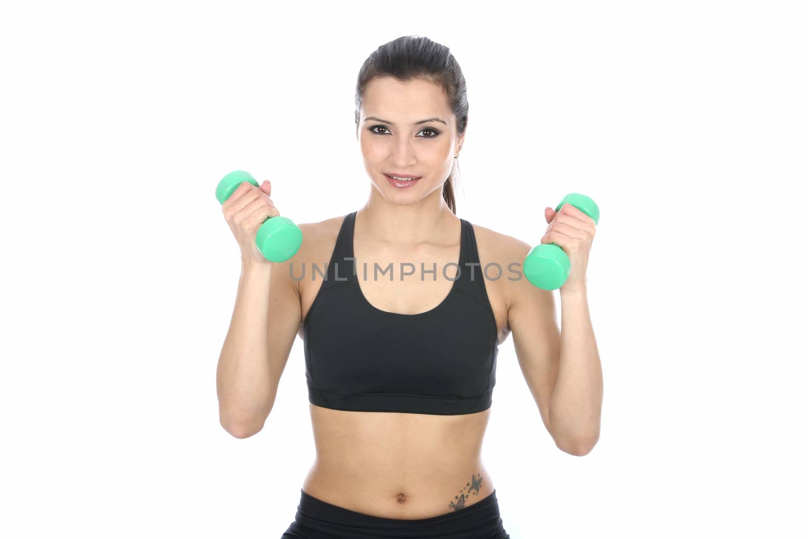 Model Released. Woman Exercising