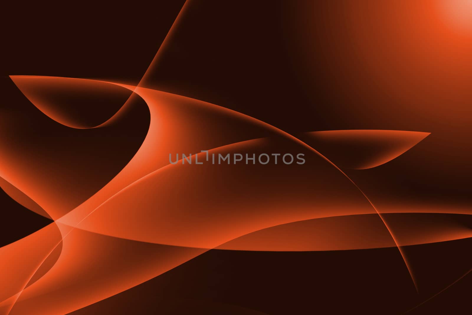 abstract curve, orange background