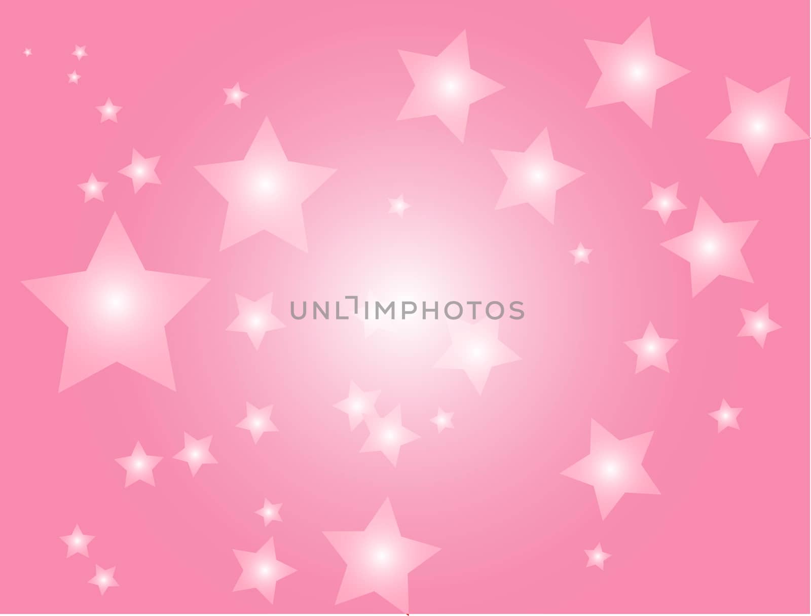 Abstract pink background with stars