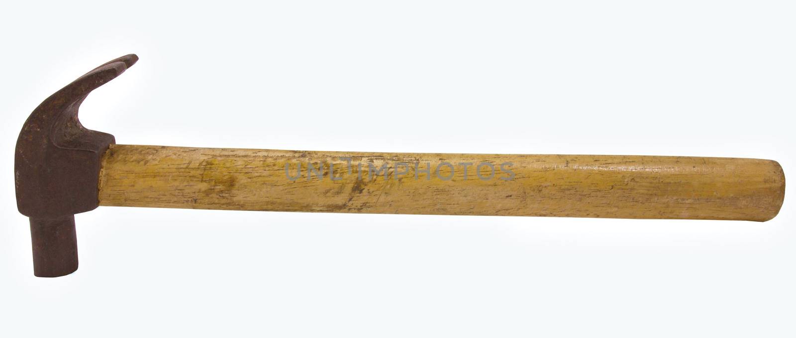Old hammer with clipping path by sutipp11