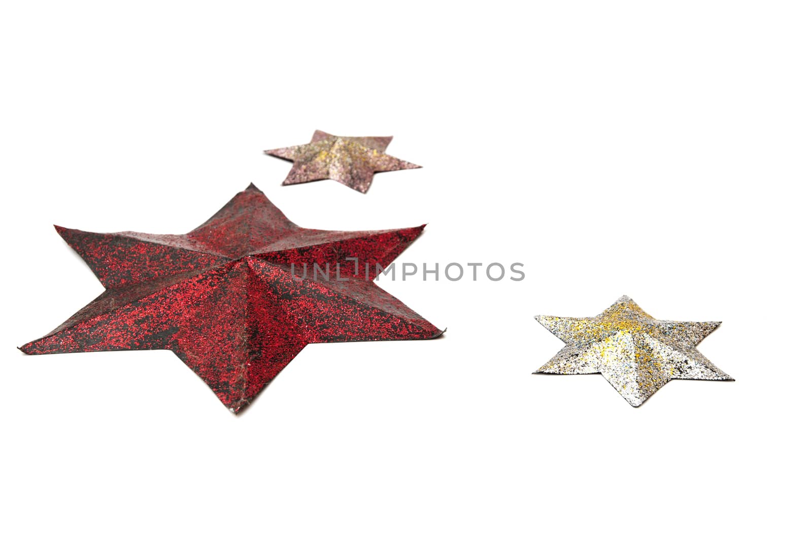 colorful stars on a white background