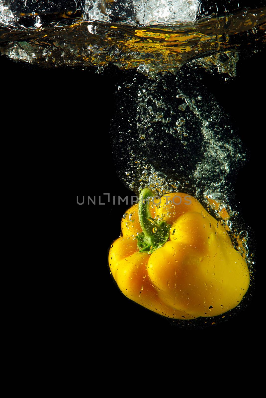 sweet yellow pepper by sergey_nivens