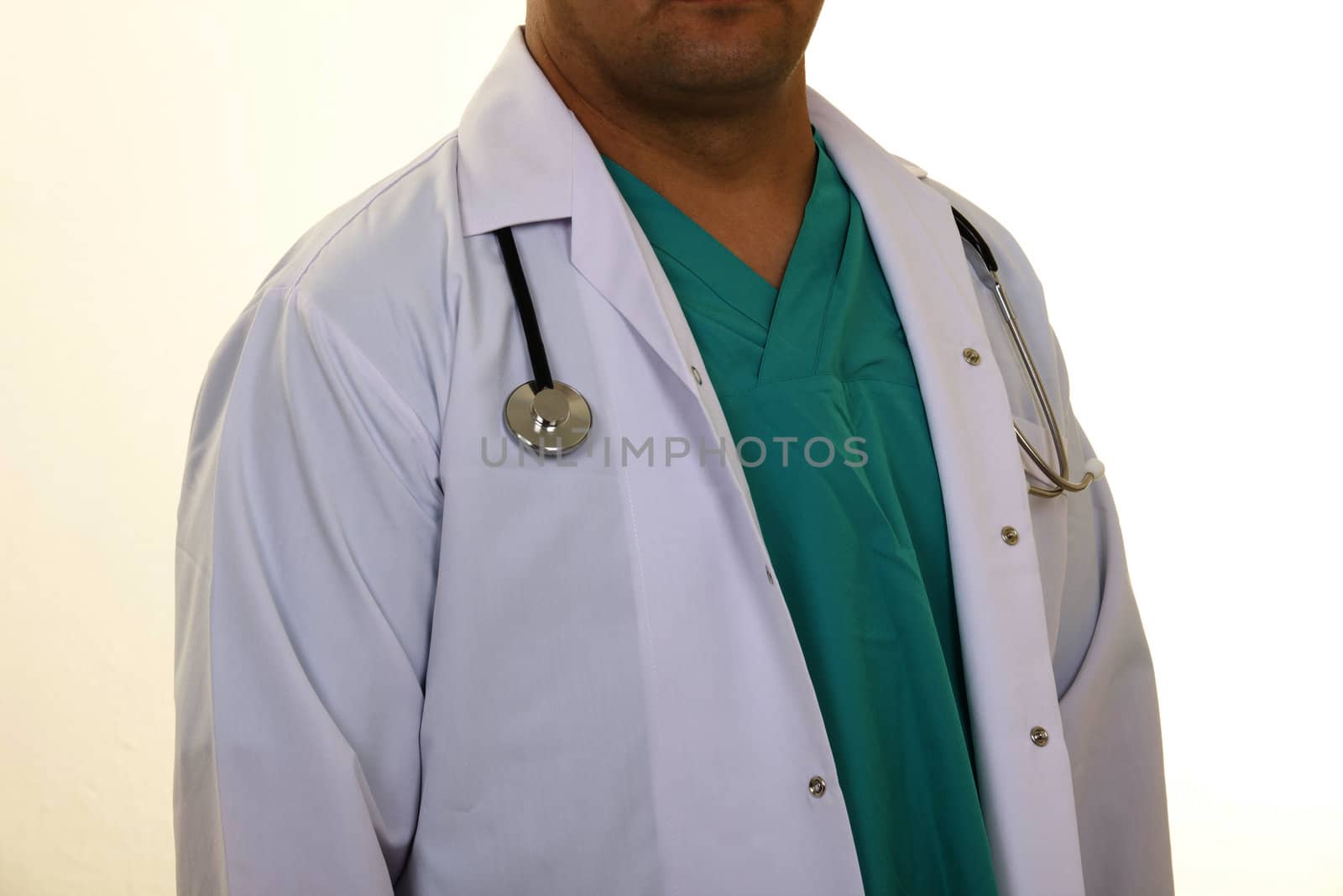 Close up of doctors uniform  by senkaya