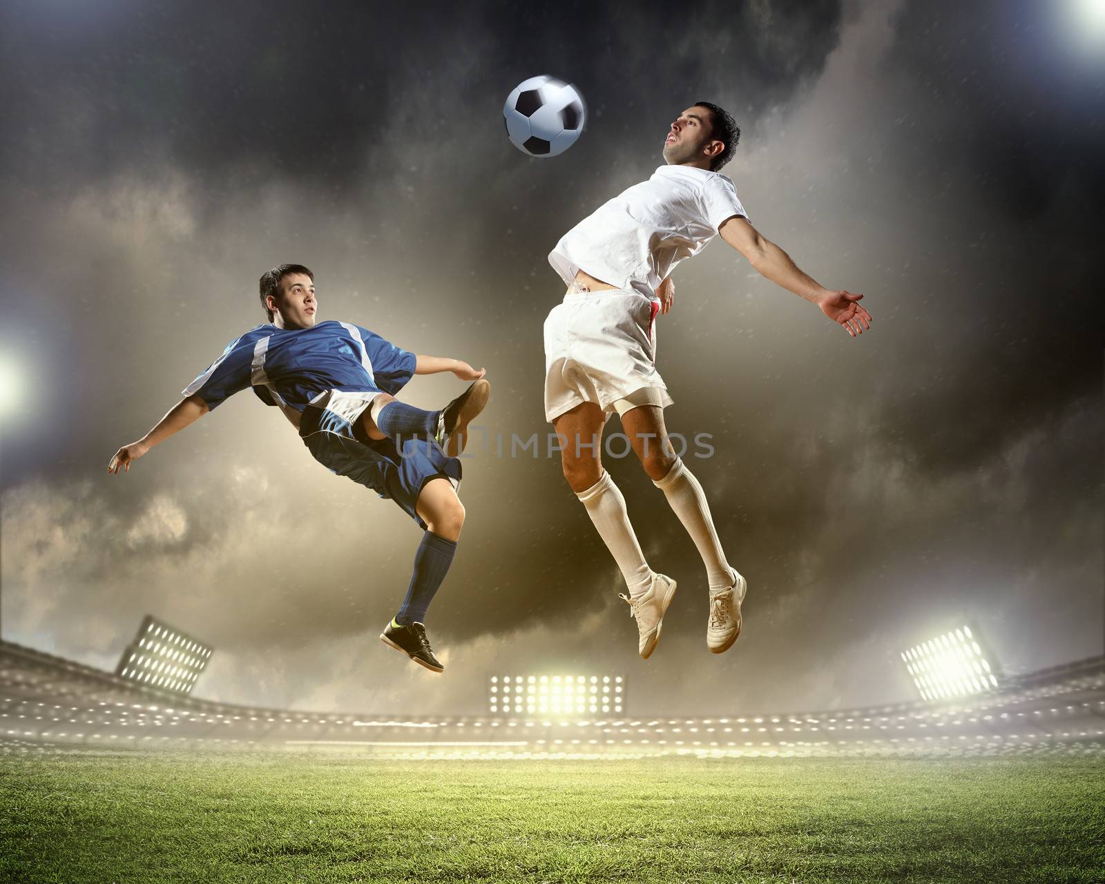 Image of two football players at stadium